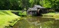 Beautiful View of Mabry Mill Royalty Free Stock Photo